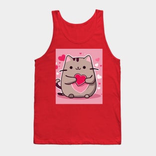 Cute valentine pu-sheen Tank Top